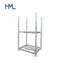 Space Saving Transport Steel Support Bar Metal Stackable Pallet Rack